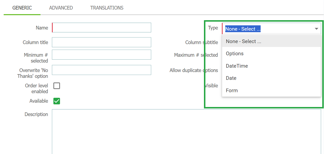Alteration type